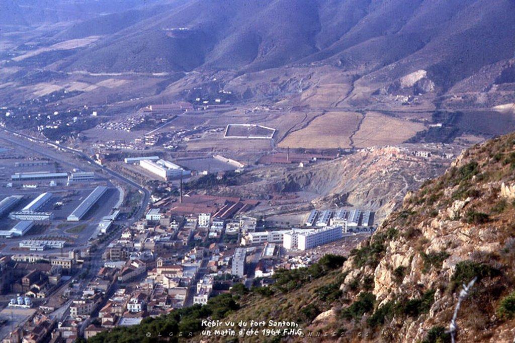 MERS EL KEBIR B VUE DU FORT SANTON AU PETIT MATIN 1964.JPG